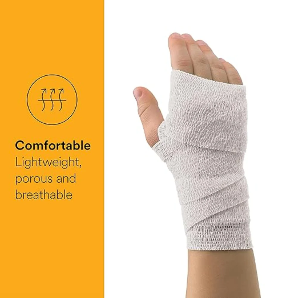 3M Coban Self-Adherent White Bandage Wrap - Image 2
