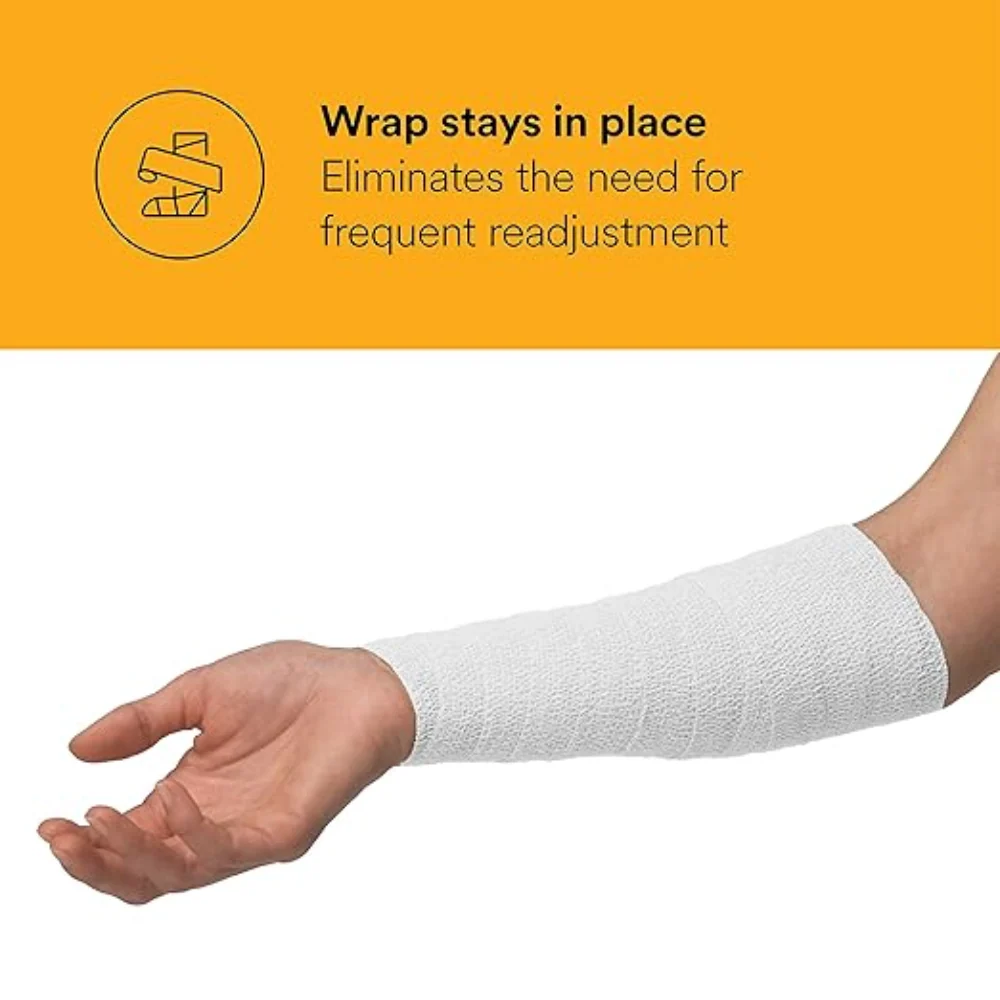 3M Coban Self-Adherent White Bandage Wrap - Image 3