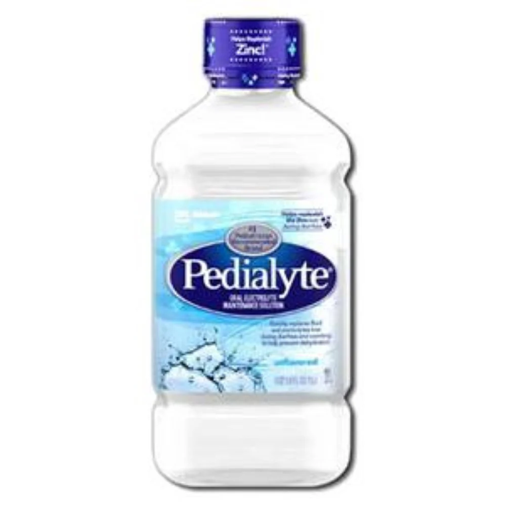 Pedialyte Ready-to-Feed Unflavored 1L Bottle, Low Osmolality, Oral Electrolyte Maintenance Solution