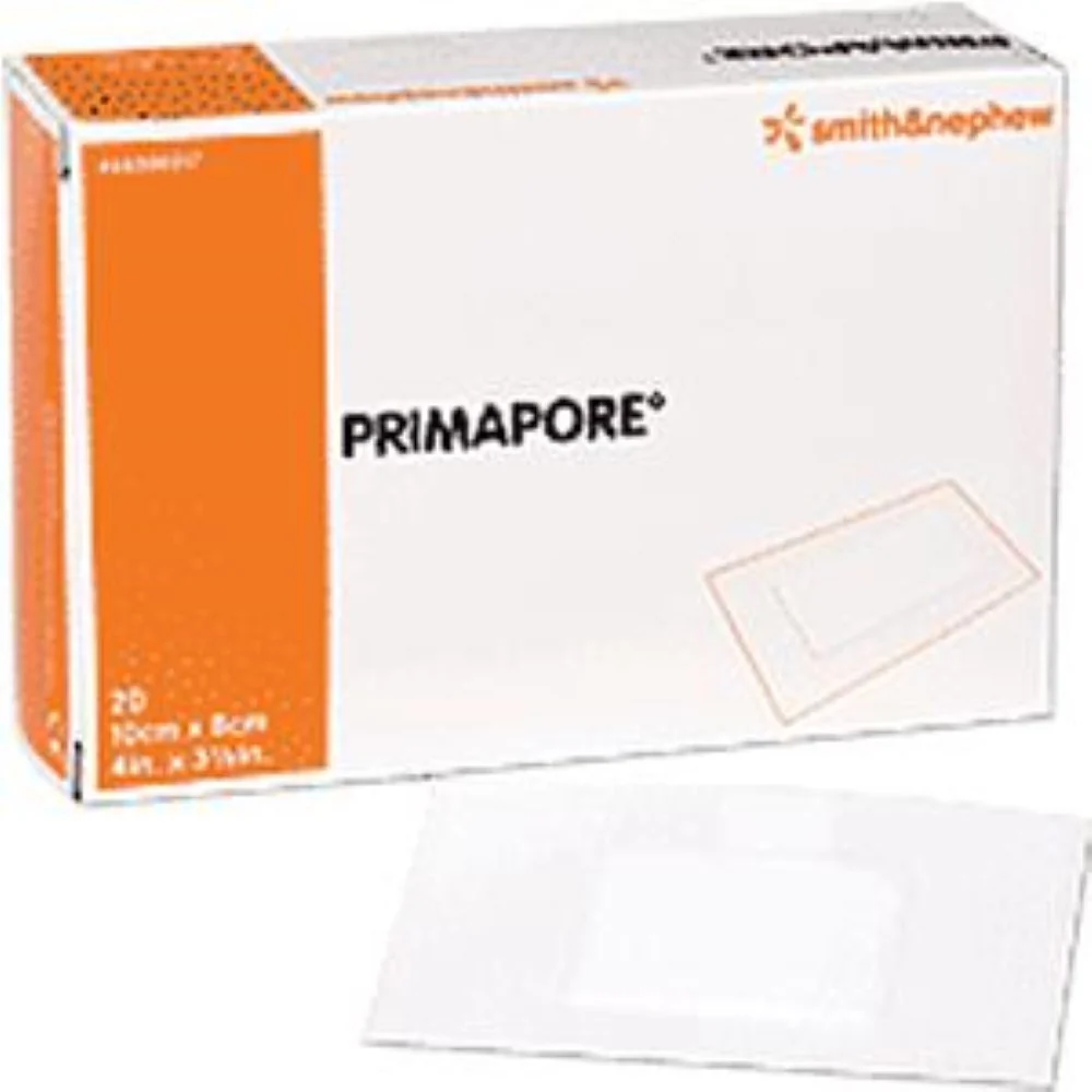 Smith & Nephew Primapore Adhesive Non-Woven Wound Dressing with Absorbent Pad 13-3/4" x 4", Sterile, Latex-Free