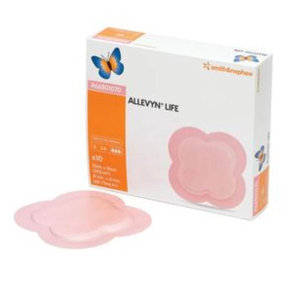 Smith & Nephew Allevyn Life Foam Dressing, Sterile, XL 8-1/4" X 8-1/4" with 4" x 4" Pad