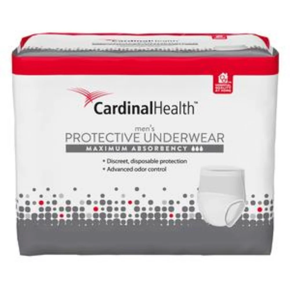 Cardinal Health Men's Protective Underwear, Sure Care Super, Large/X-Large, 45" - 58"