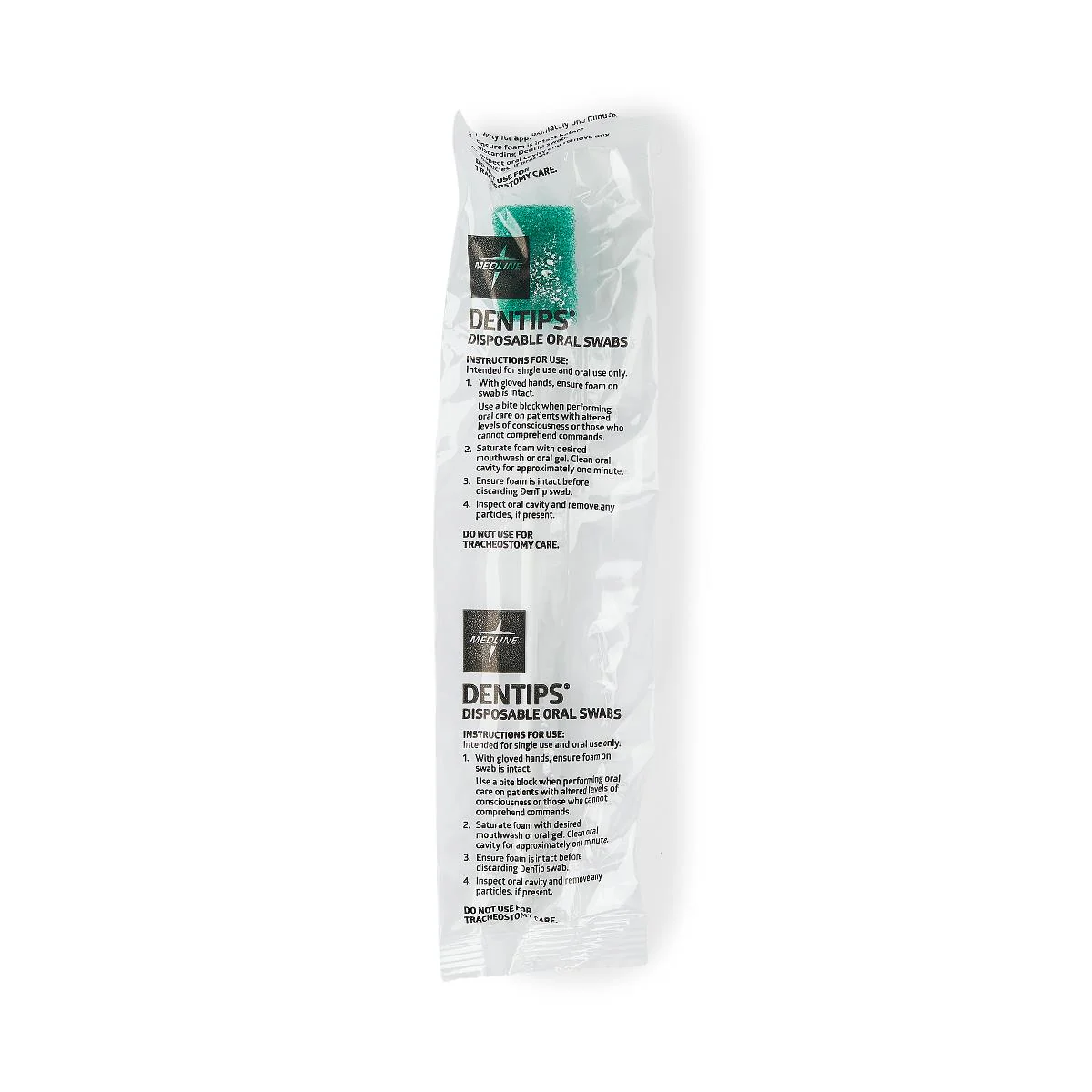 Medline Dentips Treated Oral Foam Swabsticks with Dentifrice Green, MDS096502 - Image 4