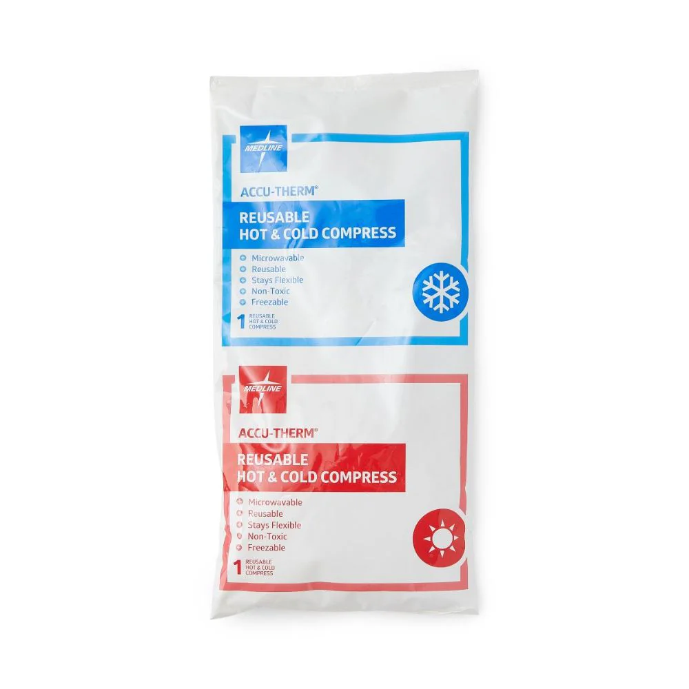 Medline Accu-therm Reusable Hot/Cold Gel Packs, 5 x 10 Inches, MDS138020