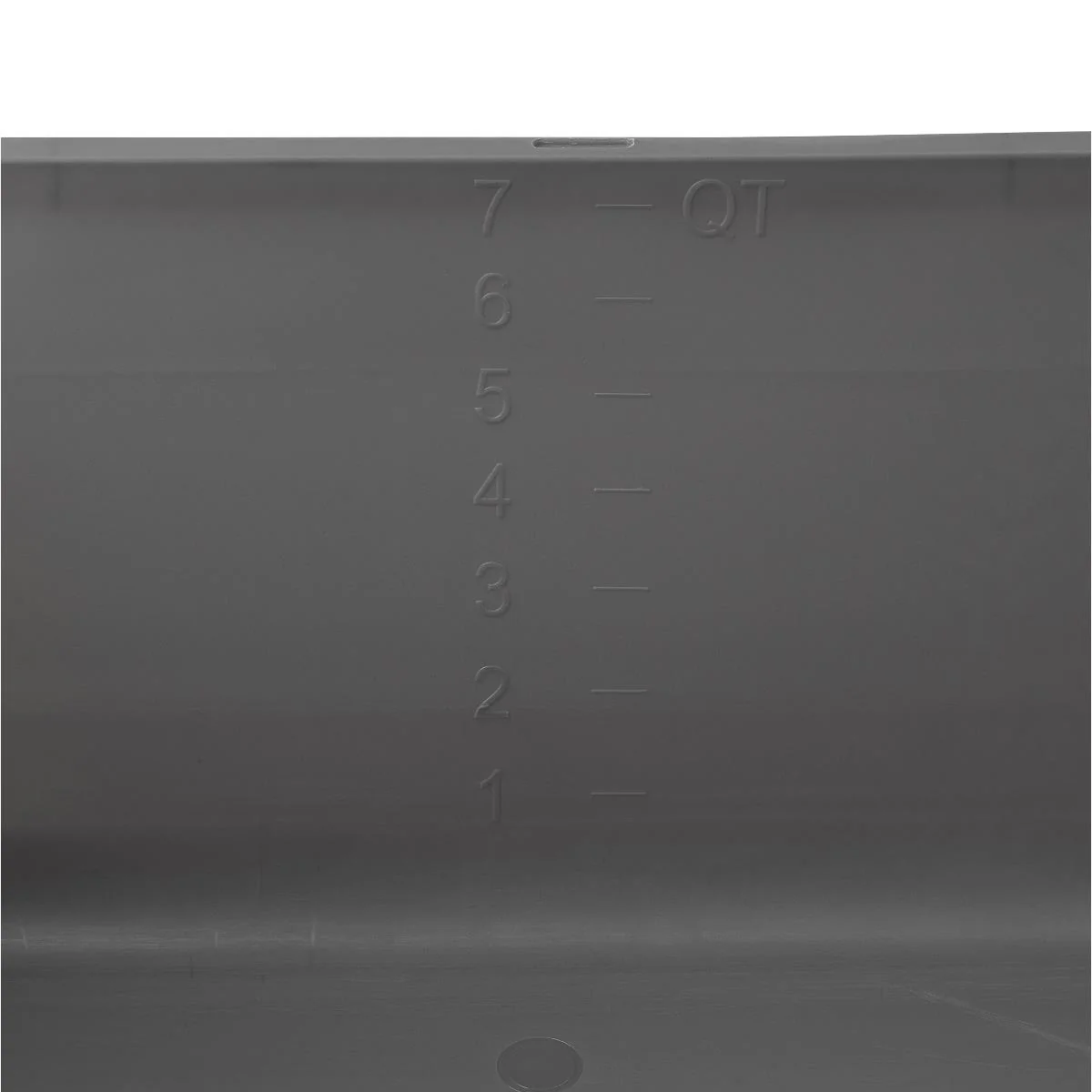 Medline Rectangular Plastic Wash Basin 7.5 qt, Graphite, DYND80342 - Image 2