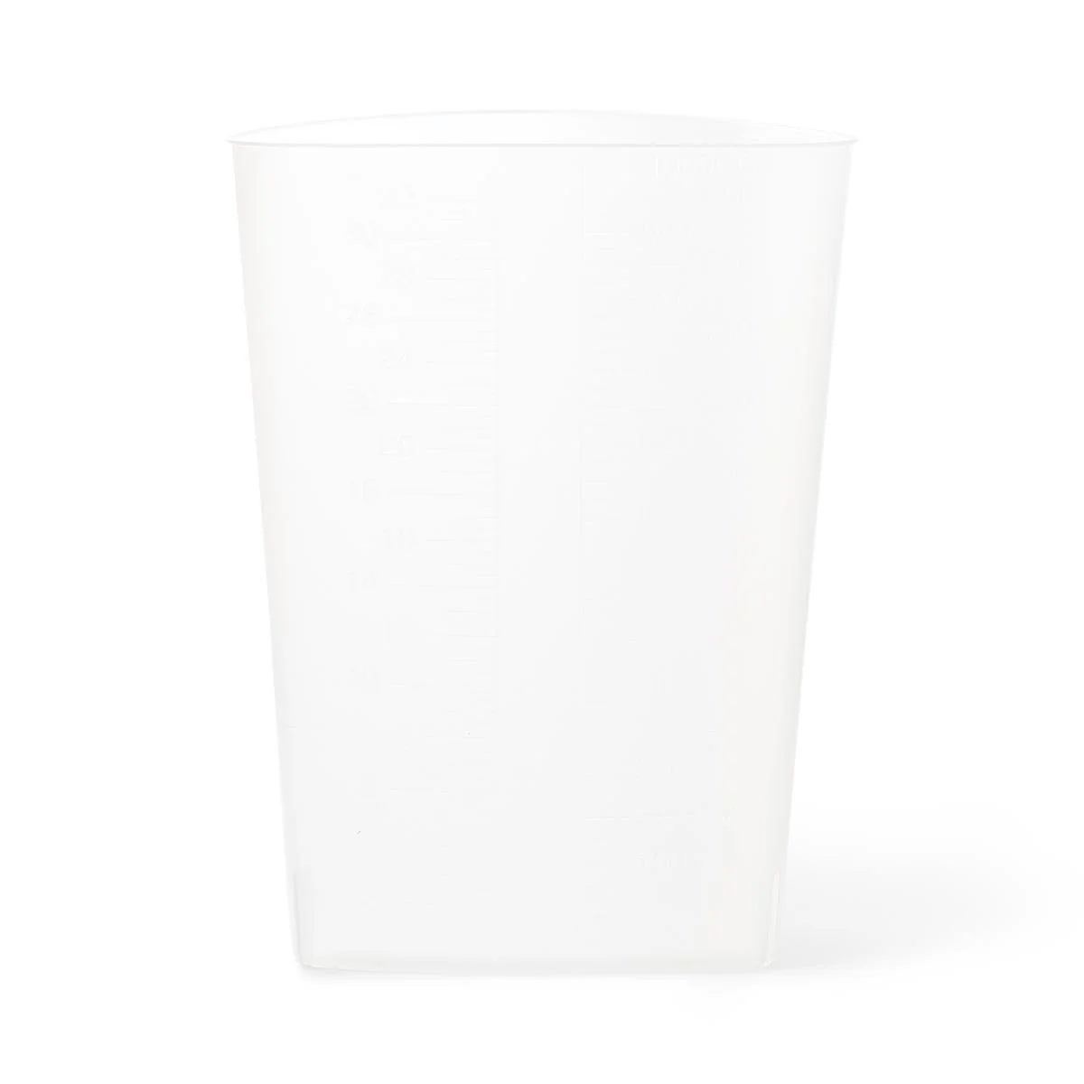 Medline Intake/Outtake Triangular Container, 32 oz, Graduated, Translucent, Flexible, Etched Graduations, DYND80417 - Image 2