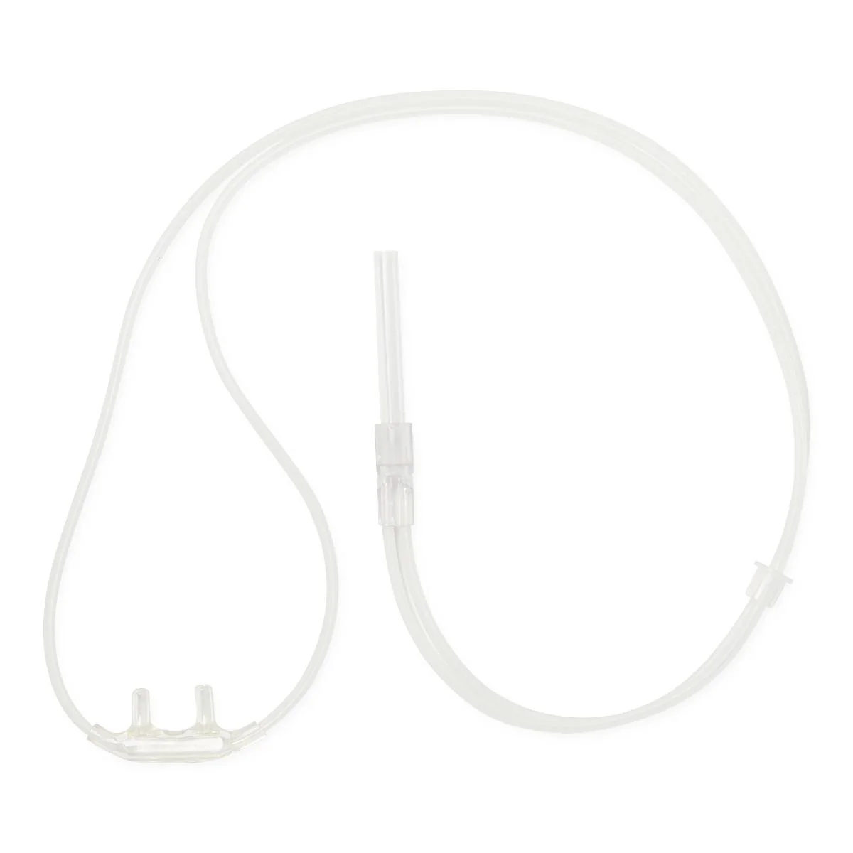 Medline Soft-Touch Adult Oxygen Nasal Cannula Without Tubing, With Standard Connector, Curved Tip, HCS4510 - Image 2