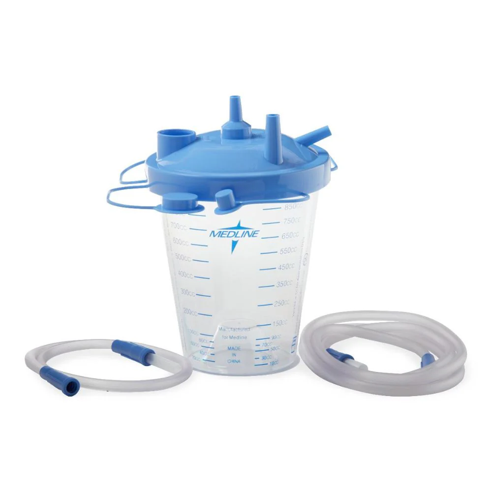 Suction Canister with Float Lid & Tubing, 850 cc, HCS7851 - Image 2