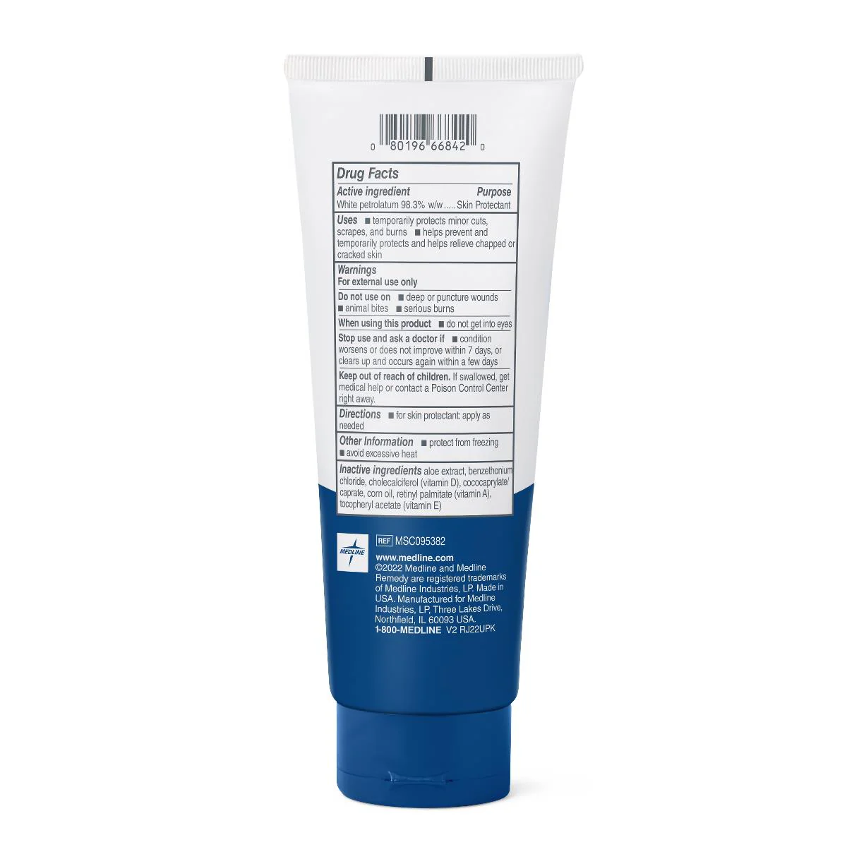 Medline Remedy Essentials Moisture Barrier Ointment 7 Oz. Tube, Unscented, Hypoallergenic, MSC095382 - Image 3