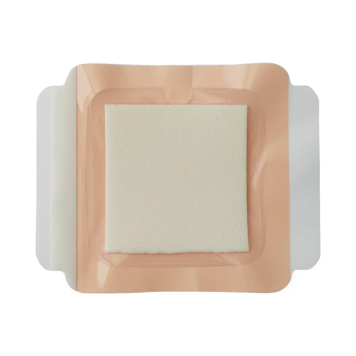 Medline Optifoam Adhesive Sterile Foam Wound Dressing 4" x 4" with 2.5" x 2.5" Pad, Square Shape, Waterproof, MSC1044 - Image 2
