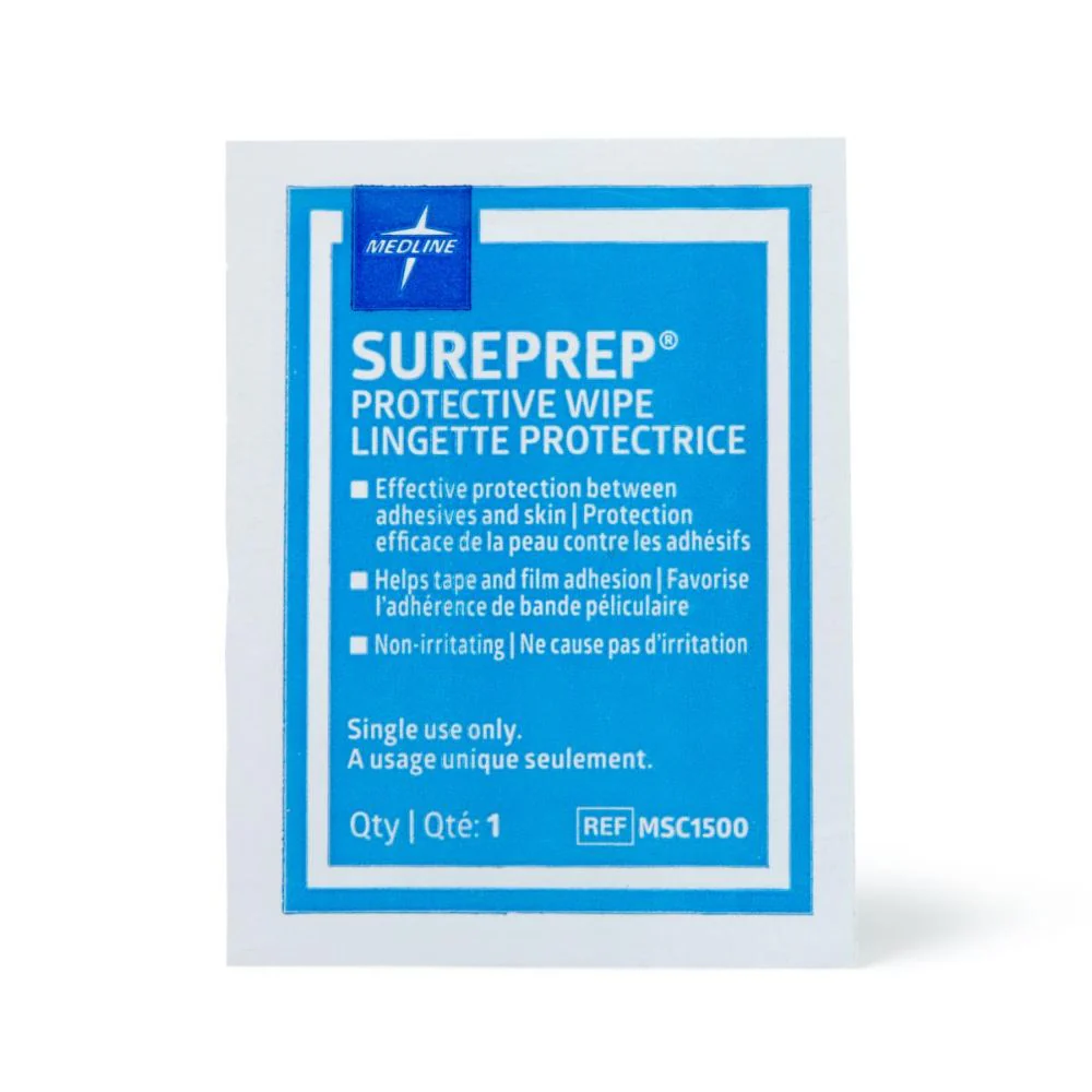 Medline Sureprep Skin Protective Barrier Wipes, With Alcohol, Latex-free, MSC1500 - Image 3