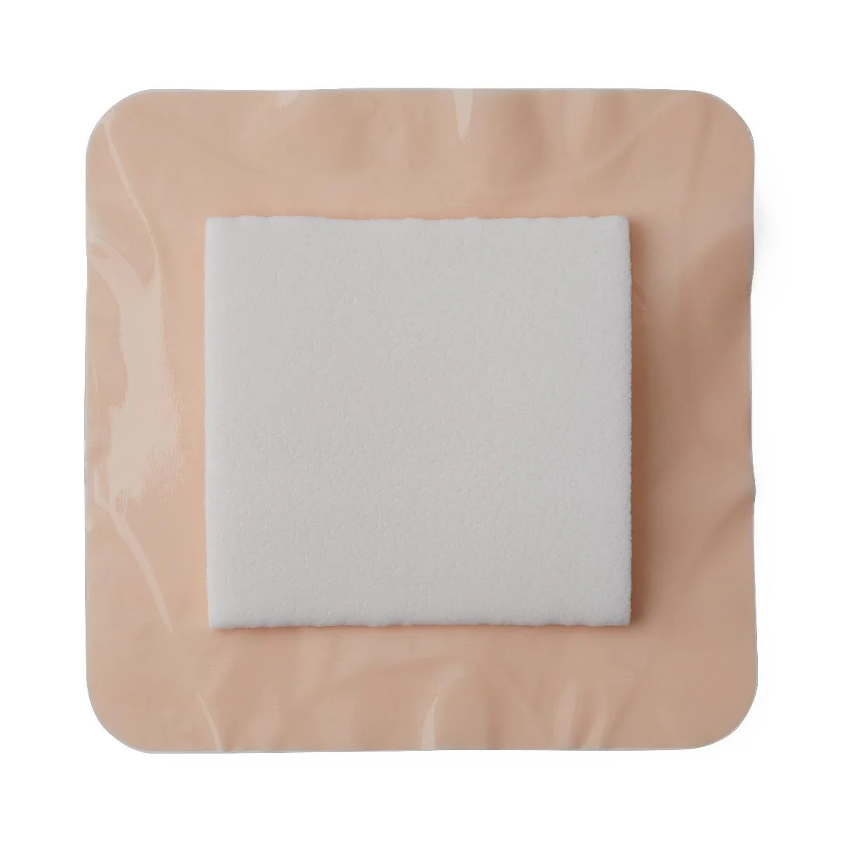 Medline Optifoam Gentle Foam Dressing with Silicon Adhesive Border 4" x 4" with 2.5" x 2.5" Pad, Square, Waterproof, Sterile, MSC2044EP - Image 2