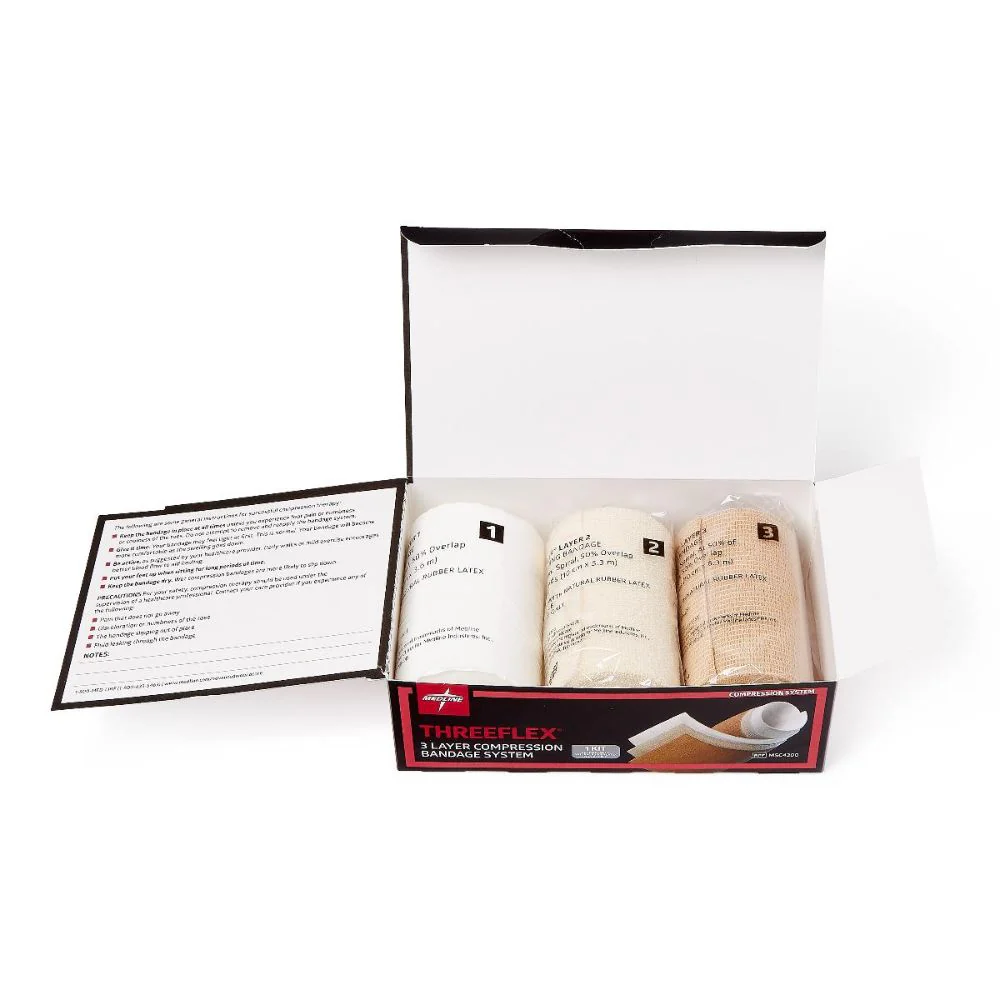 Medline ThreeFlex 3-Layer Compression Bandage System, Latex Free, MSC4300 - Image 5