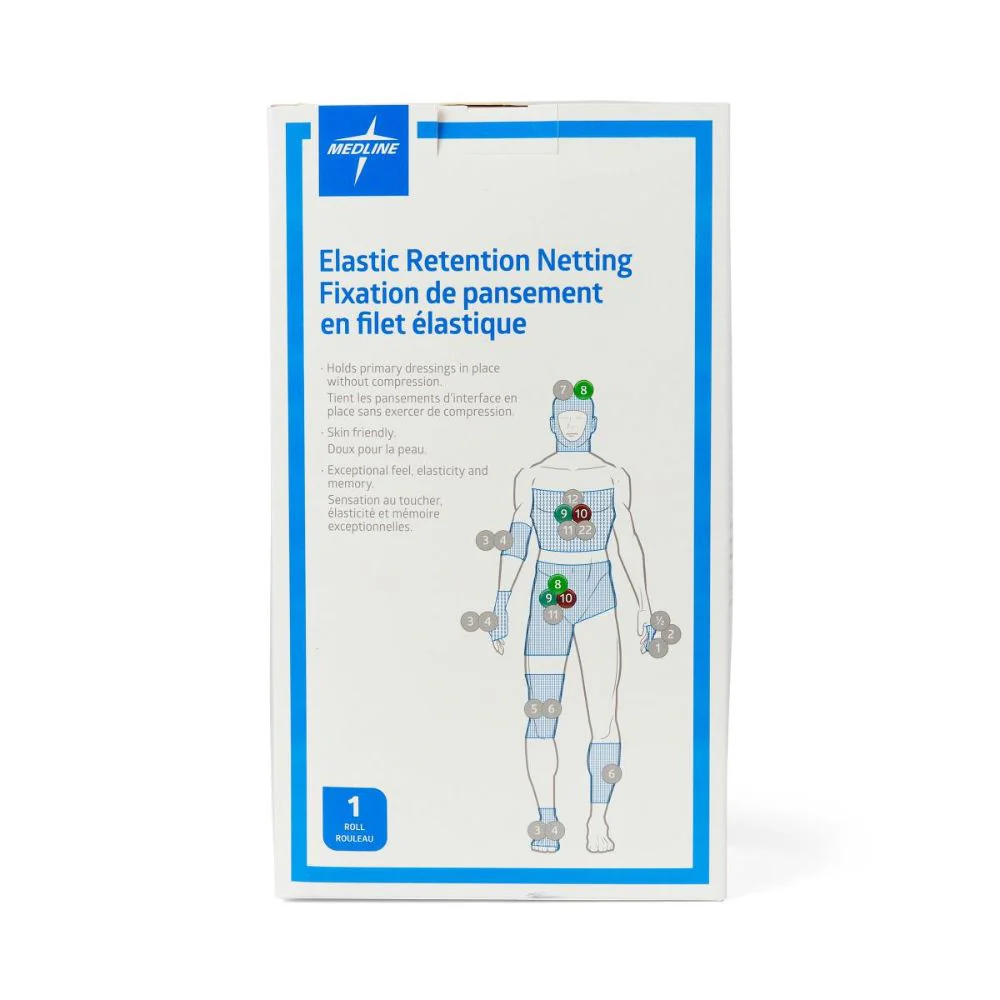 Medline Stretch Tubular Elastic Dressing Retention Net, Size 8 (31"x 25 yd), For Small Chest, Back, Perineum, Axilla, Shoulder, Large Head, Latex Free, NONNET08 - Image 2