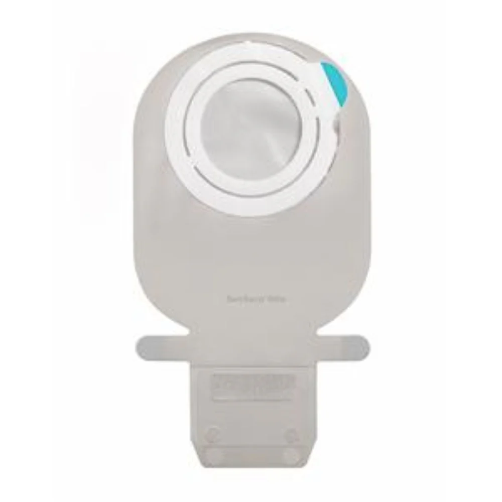 Coloplast SenSura Mio Flex Two-Piece Maxi Wide Outlet Drainable Pouch, Integrated Closure, Transparent, 70mm Coupling