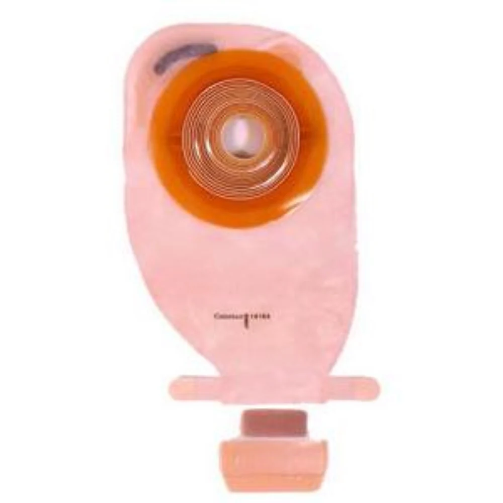 Coloplast Assura One-Piece Drainable Pouch, Filter, 11-1/4" L, Integrated Closure, Transparent, Cut-to-Fit Convex Skin Barrier, 3/4" to 1-3/4"