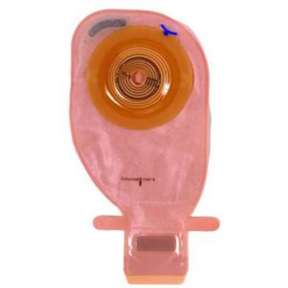 Coloplast Assura One-Piece Drainable Pouch, Filter, 10-1/4" L, Integrated Closure, Opaque, Cut-to-Fit Convex Light Skin Barrier, 3/4" to 1-1/4" Stoma