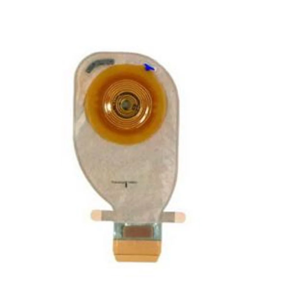 Coloplast Assura One-Piece Drainable Pouch, Belt Tabs, Filter, 11-1/4" L, Integrated Closure, Transparent, Cut-to-Fit Convex Light Skin Barrier, 3/4" to 1-3/4" Stoma