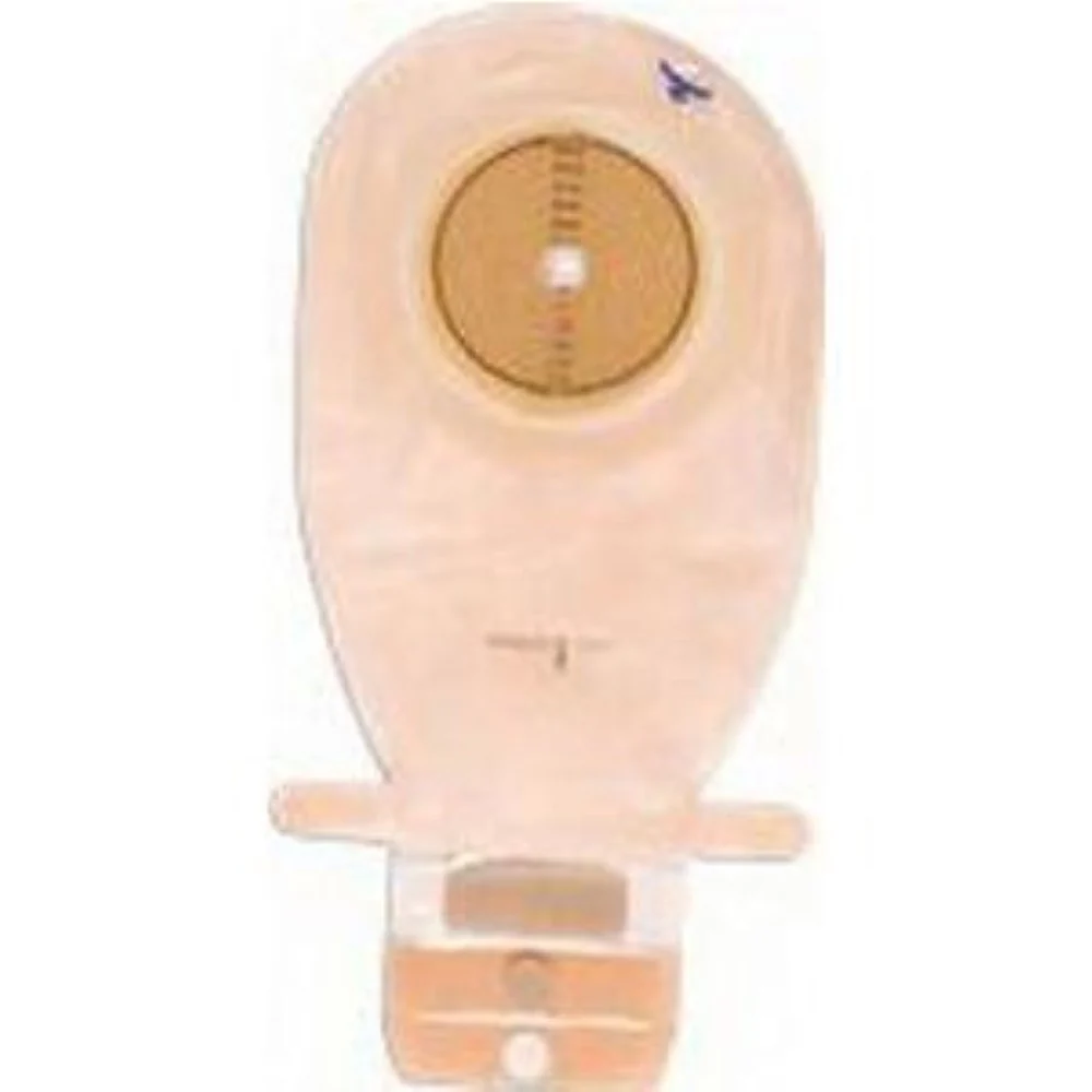 Coloplast Assura One-Piece Drainable Pouch, Extra-Extended Wear, Wide Outlet, Belt Tabs, 11-1/2" L, Integrated Closure, Transparent, Cut-to-Fit Convex Light Skin Barrier, 3/4" to 1-3/4" Stoma