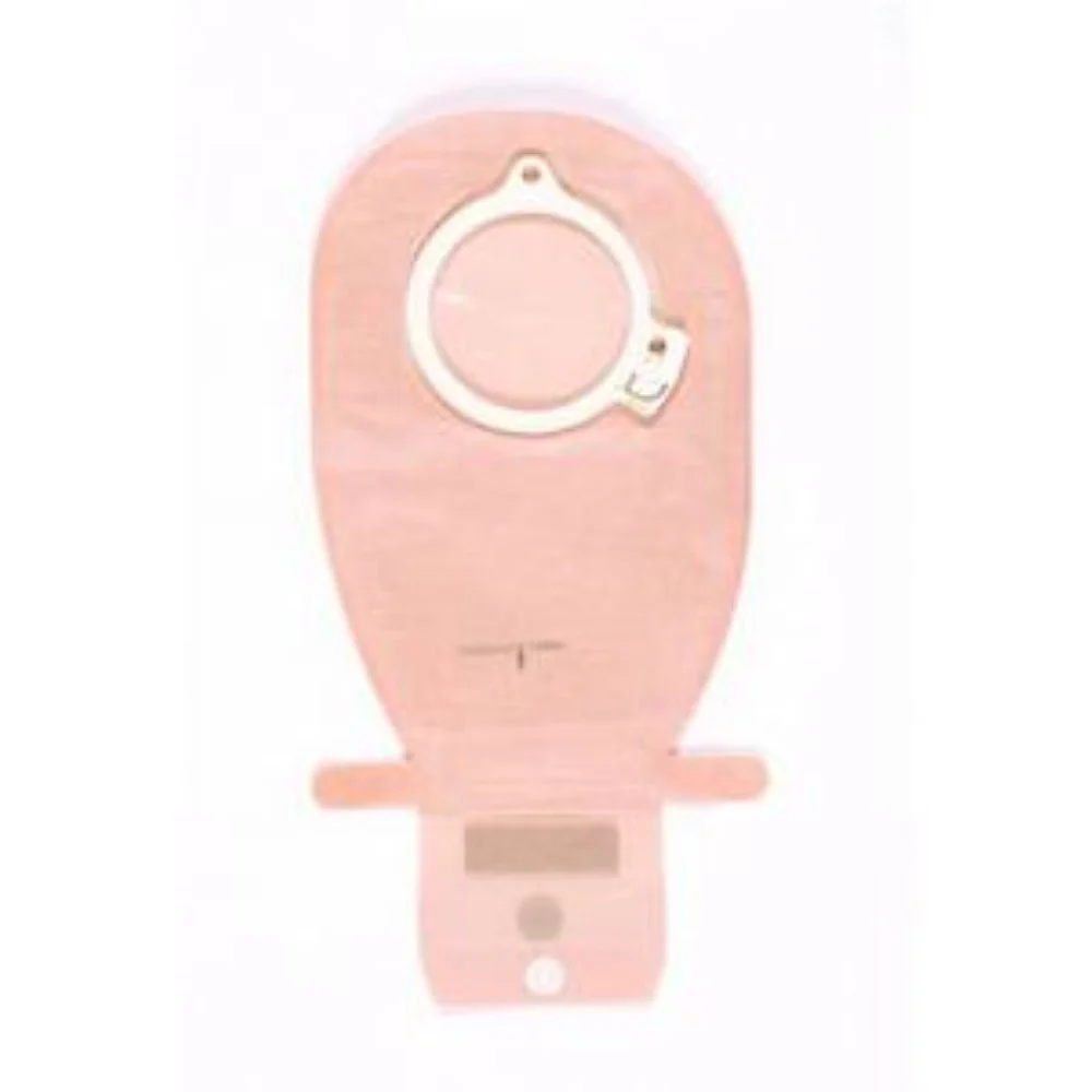 Coloplast Assura Two-Piece Drainable Pouch, Wide Outlet, 11-1/2" L, Integrated Closure, Opaque, Cut-to-Fit Flat Skin Barrier, 3/8" to 2-1/8" Stoma