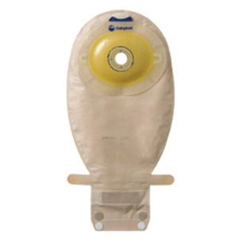 Coloplast SenSura Xpro One-Piece Drainable Pouch, Wide Outlet, Filter, 11-1/2" L, Integrated Closure, Opaque, Pre-Cut Flat, 1-1/4" Stoma