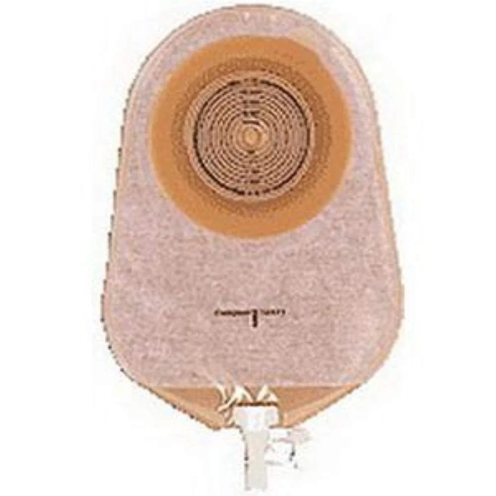 Coloplast Assura One-Piece Urostomy Pouch, 10-3/4" L, Opaque, Cut-to-Fit Flat Skin Barrier, 3/8" to 2-1/4" Stoma