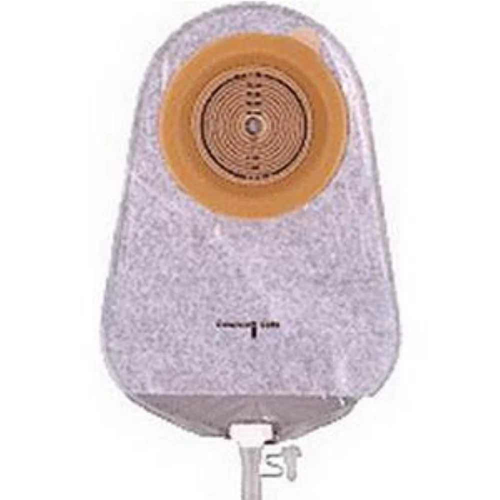 Coloplast Assura One-Piece Urostomy Pouch, 10-3/4" L, Transparent, Cut-to-Fit Flat Skin Barrier, 3/8" to 2-1/4" Stoma
