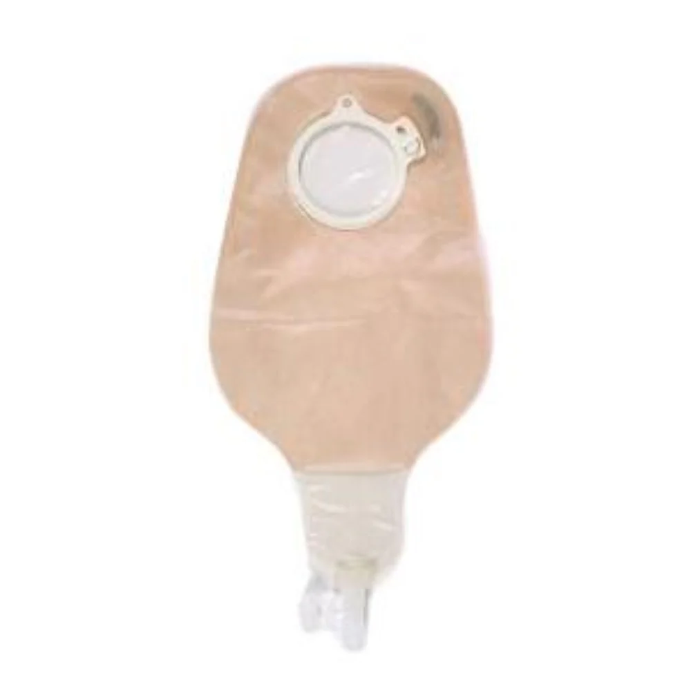 Coloplast Assura Two-Piece Drainable Ileostomy Night Pouch, High Output, 600mL,Transparent, Cut-to-Fit Flat Skin Barrier, 1/2" to 2-3/8" Stoma
