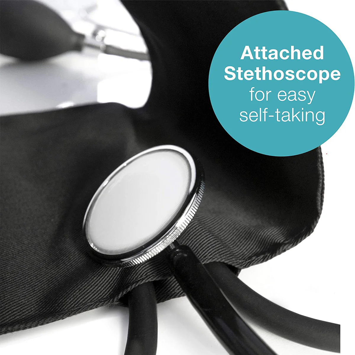 HealthSmart Adult Self-Taking Home Blood Pressure Kit with Attached Stethoscope, 04174021 - Image 2