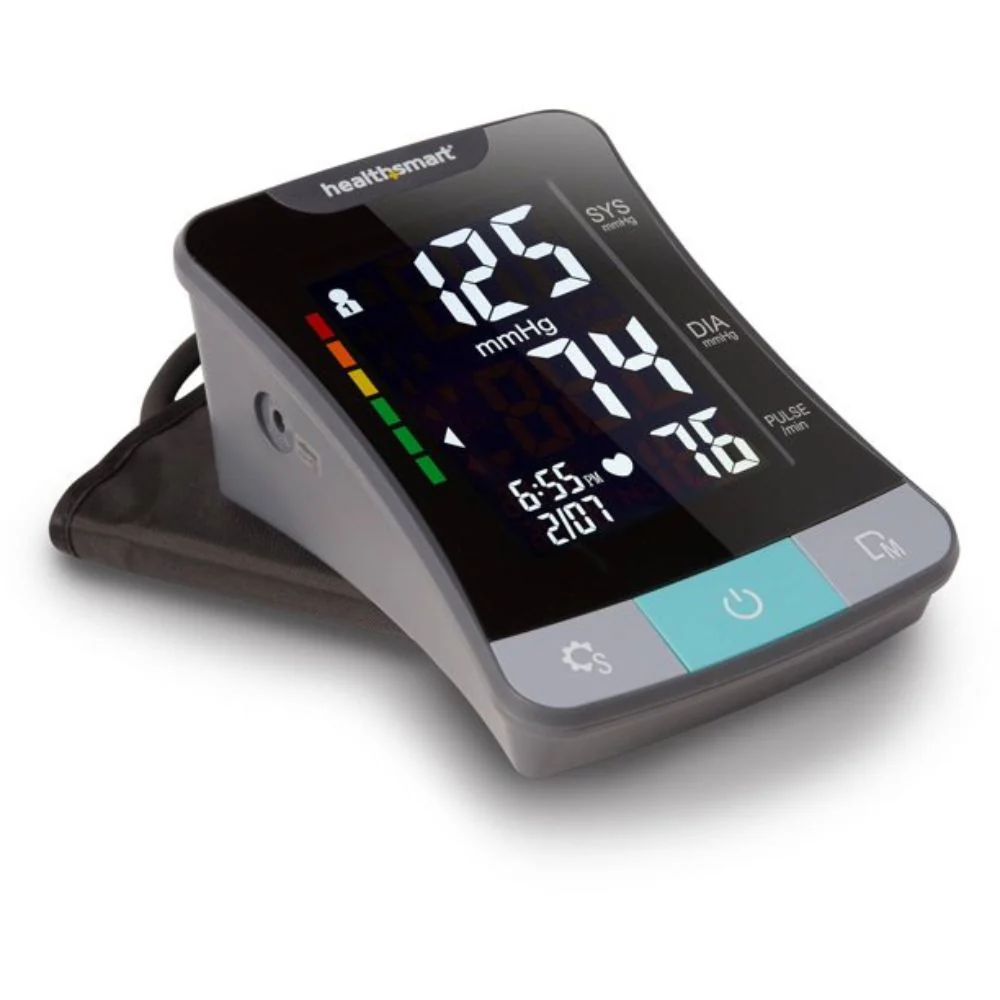 HealthSmart Premium Talking Upper Arm Digital Blood Pressure Monitor with Standard (11.75 to 16.5 Inches) and Large (16.5 to 18.75 Inches) Cuffs - Image 3