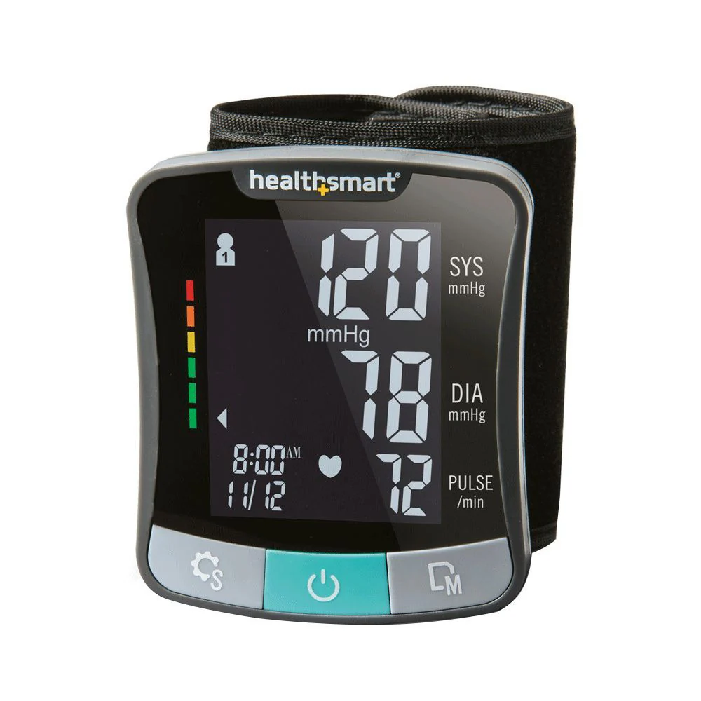 HealthSmart Premium Talking Digital Wrist Blood Pressure Monitor, Fits wrists 5.25 to 8.5 Inches - Image 3