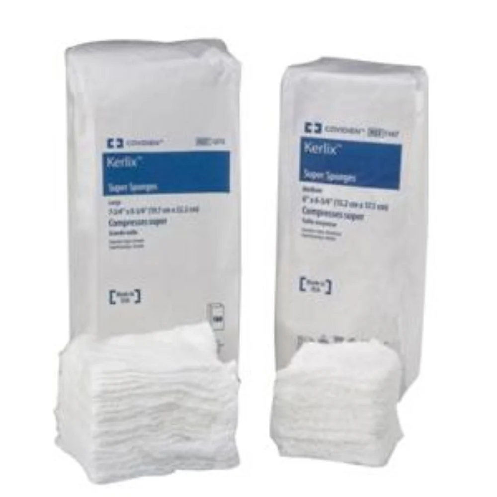 Kendall Kerlix Sterile Super Sponge Medium, Sterile, 10s, 6" x 6-3/4"