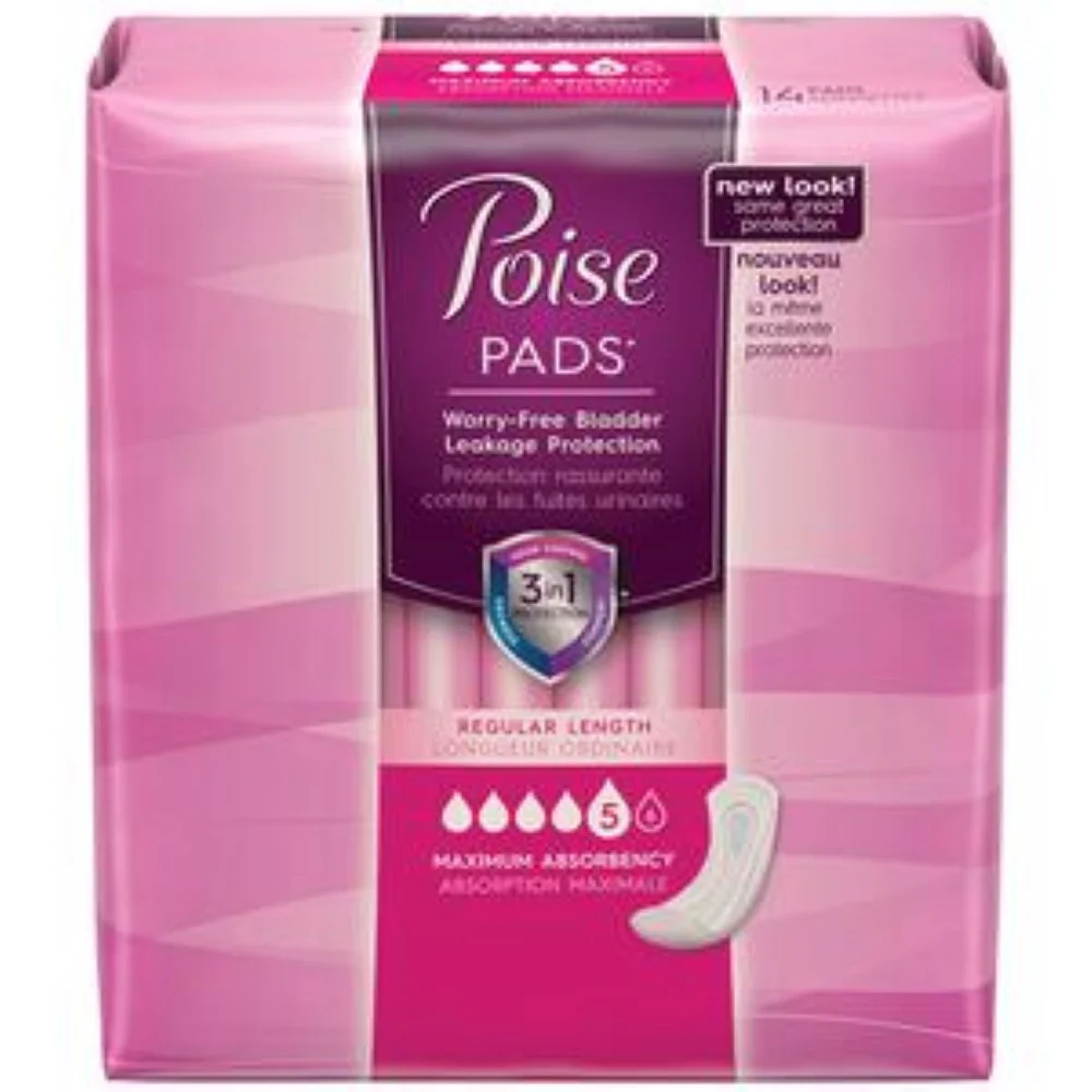 Kimberly Clark Poise Ultra With Side Shields, Superabsorbent, Discreet and Portable, 14 Count, 6919568