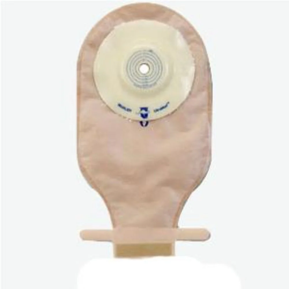 Marlen UltraMax One-piece Cut-to-fit Drainable Pouch with AquaTack Hydrocolloid Convex Skin Barrier and Kwick-Klose Fastener 1/2" to 1-1/2" Opening, 9" L x 5-3/4" W, Transparent, 16Oz, Odor-proof
