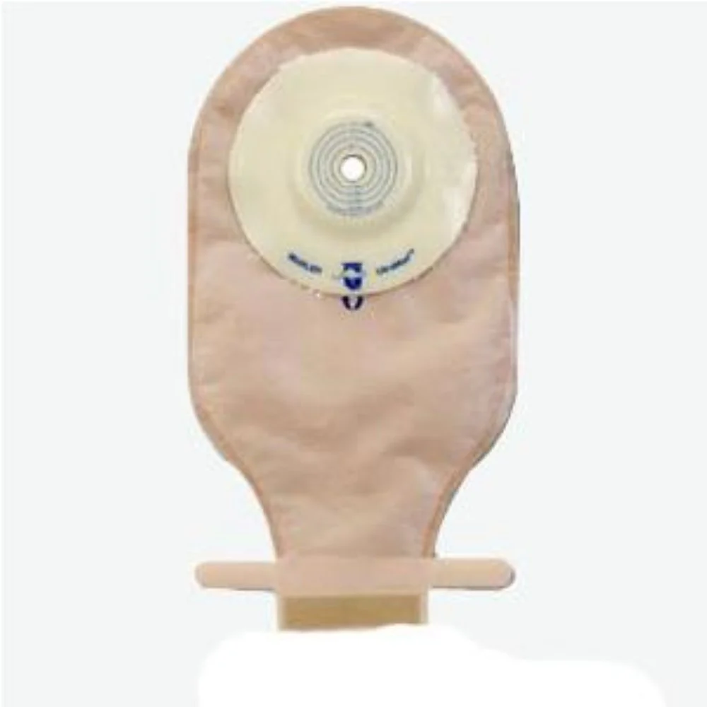 Marlen UltraMax One-piece Pre-cut Drainable Pouch with AquaTack Hydrocolloid Shallow Convex Skin Barrier and Kwick-Klose Fastener 5/8" Opening, 9" L x 5-3/4" W, Transparent, 16Oz, Odor-proof