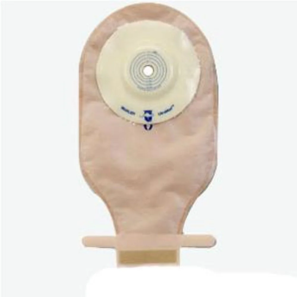 Marlen UltraMax One-piece Pre-cut Drainable Pouch with AquaTack Hydrocolloid Shallow Convex Skin Barrier 9" L x 5-3/4" W
