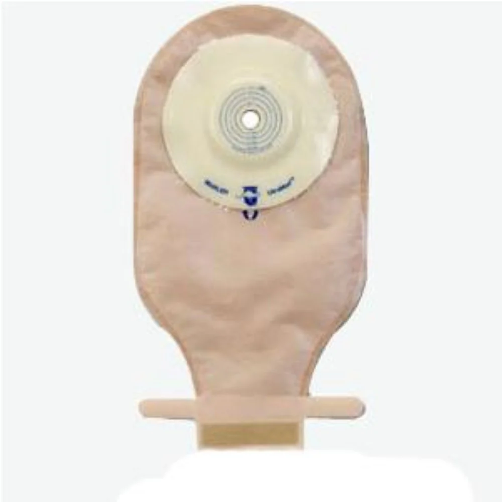 Marlen UltraMax One-piece Pre-cut Drainable Pouch with AquaTack Hydrocolloid Shallow Convex Skin Barrier and Kwick-Klose Fastener 1-1/8" Opening, 9" L x 5-3/4" W, Opaque, 16Oz, Odor-proof