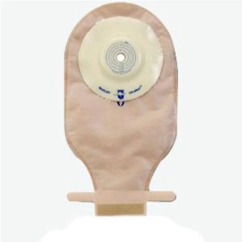 Marlen UltraMax One-piece Pre-cut Drainable Pouch with AquaTack Hydrocolloid Shallow Convex Skin Barrier and Kwick-Klose Fastener 1-1/4" Opening, 9" L x 5-3/4" W, Opaque, 16Oz, Odor-proof