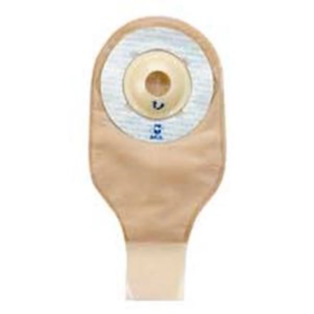 Marlen UltraLite One-piece Pre-cut Drainable Pouch with Skin Shield Shallow Convex Adhesive Skin Barrier 1-1/4" Opening, 9" L x 5-3/4" W, Opaque, 16Oz, Odor-proof