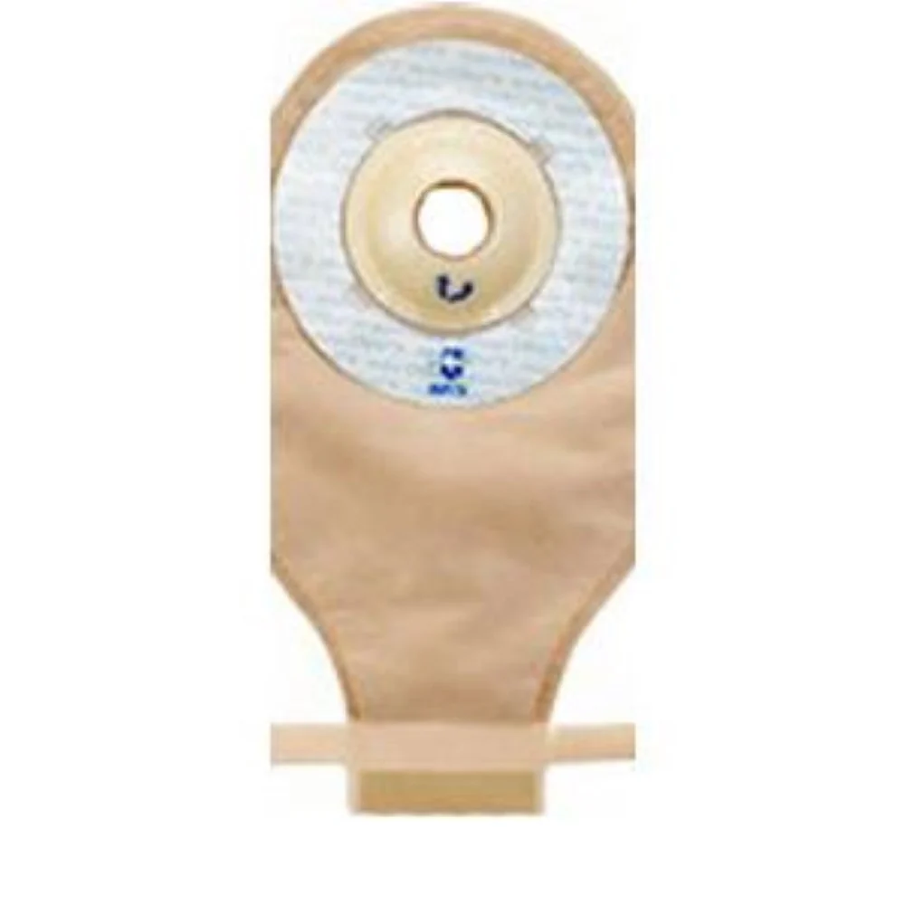 Marlen UltraLite One-piece Pre-cut Drainable Pouch with AquaTack Hydrocolloid Shallow Convex Barrier 1-1/2" Opening, 9" L x 5-3/4" W, Transparent, 16Oz, Odor-proof