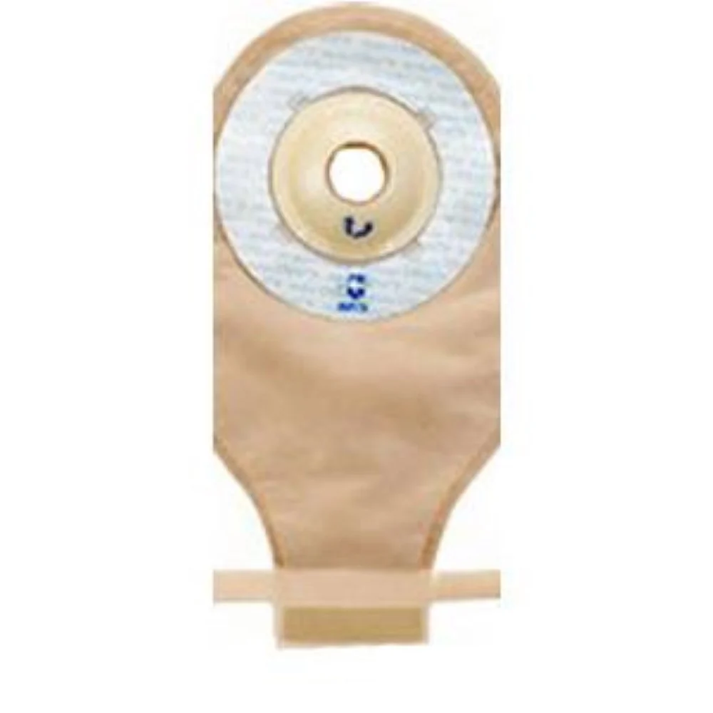 Marlen UltraLite One-piece Pre-cut Drainable Pouch with AquaTack Hydrocolloid Shallow Convex Barrier 1-3/4" Opening, 9" L x 5-3/4" W, Transparent, 16Oz, Odor-proof