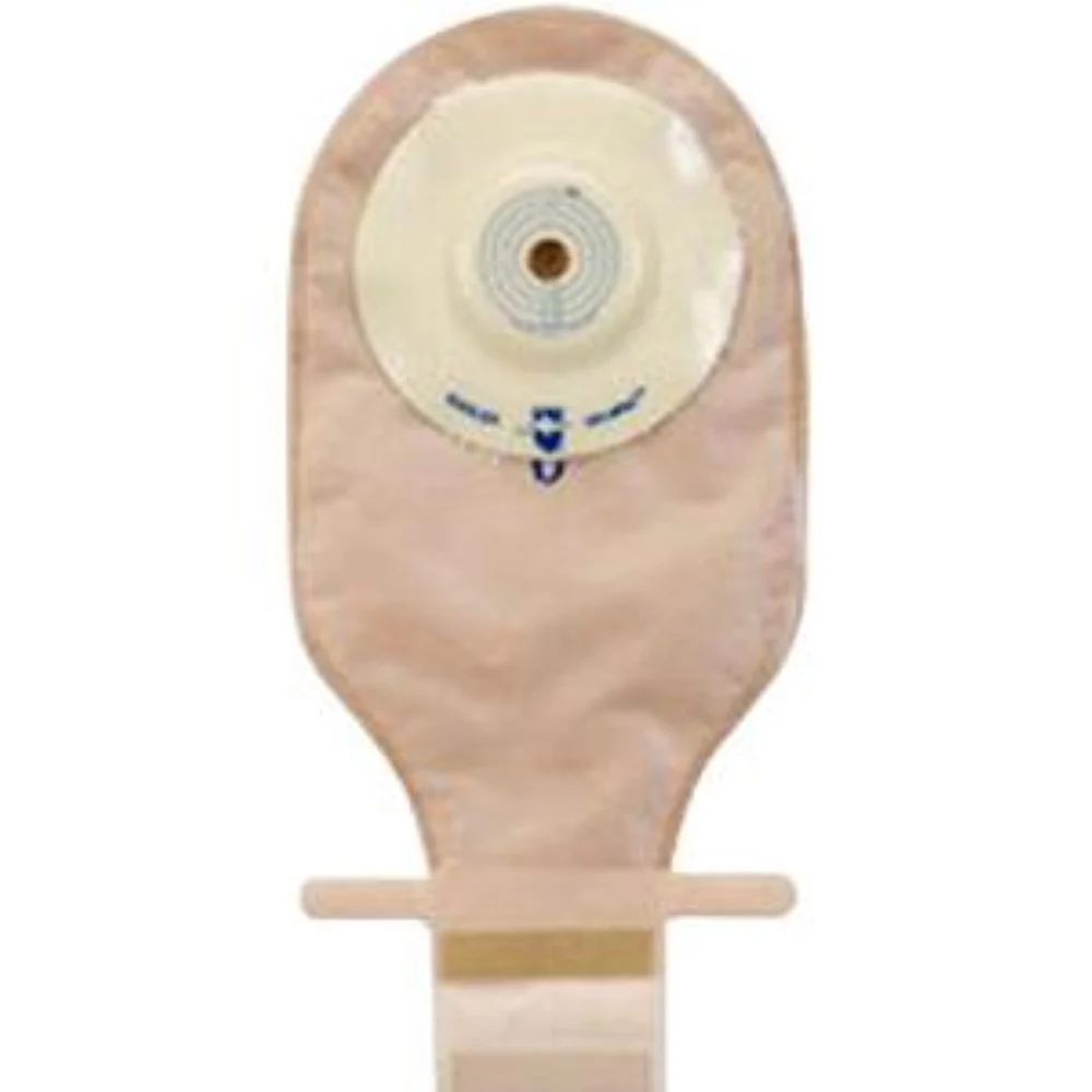 Marlen UltraLite One-piece Pre-cut Drainable Pouch with AquaTack Hydrocolloid Shallow Convex Barrier and Kwick-Klose Fastener 5/8" Opening, 9" L x 5-3/4" W, Opaque, 16Oz, Odor-proof