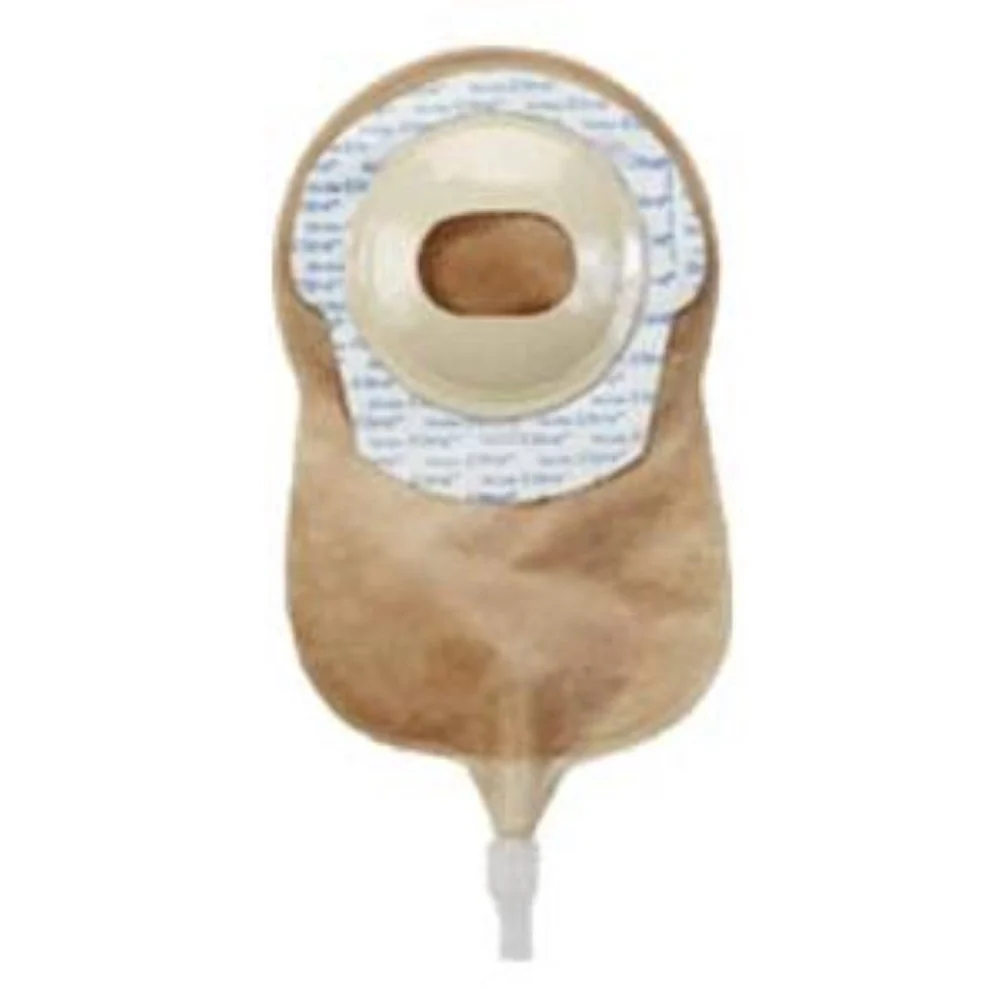 Marlen UltraExtra One-piece Drainable Pouch with Skin Shield Deep Convex Adhesive Skin Barrier 1" x 1-3/4" Opening, Regular, Transparent