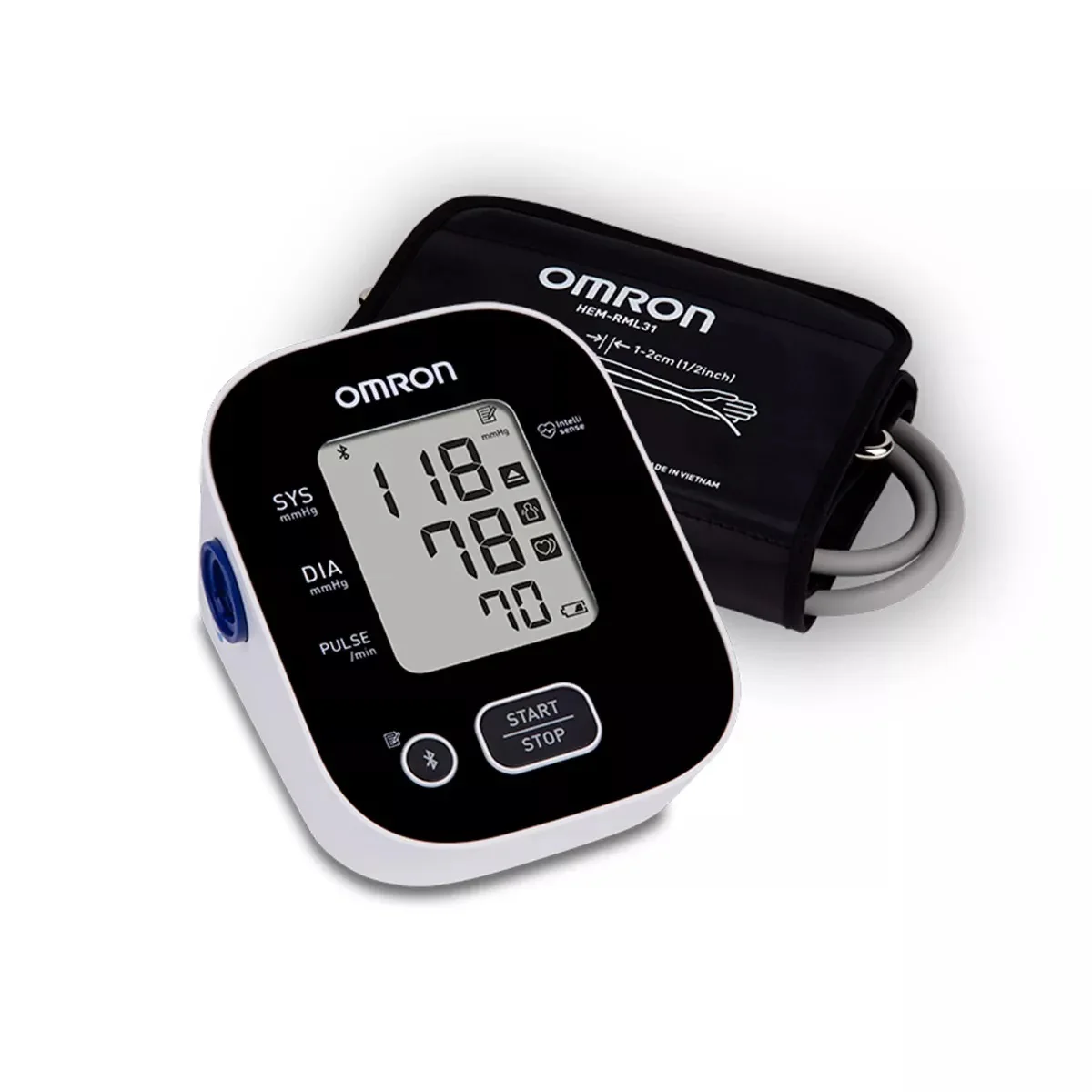 Omron 3 Series Upper Arm Digital Blood Pressure Monitor with Wide-Range D-Ring Cuff, Fits Arms 9 to 17 Inches, BP7150, BP-7150