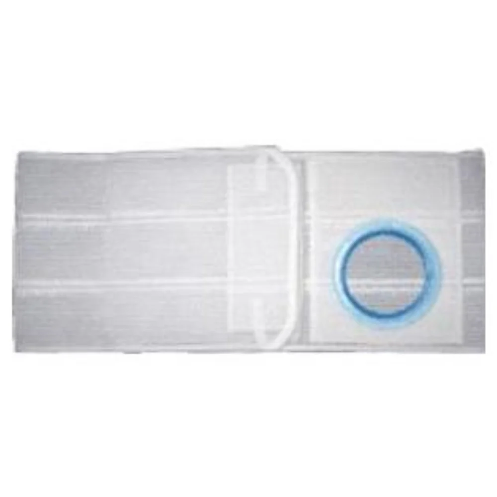 Nu-Hope Nu-Support Flat Panel Belt with Prolapse Strap 3-1/4" Opening, 6" W, 32" to 35" Waist, Medium, Cool Comfort Ventilated Elastic, Left Sided Stoma