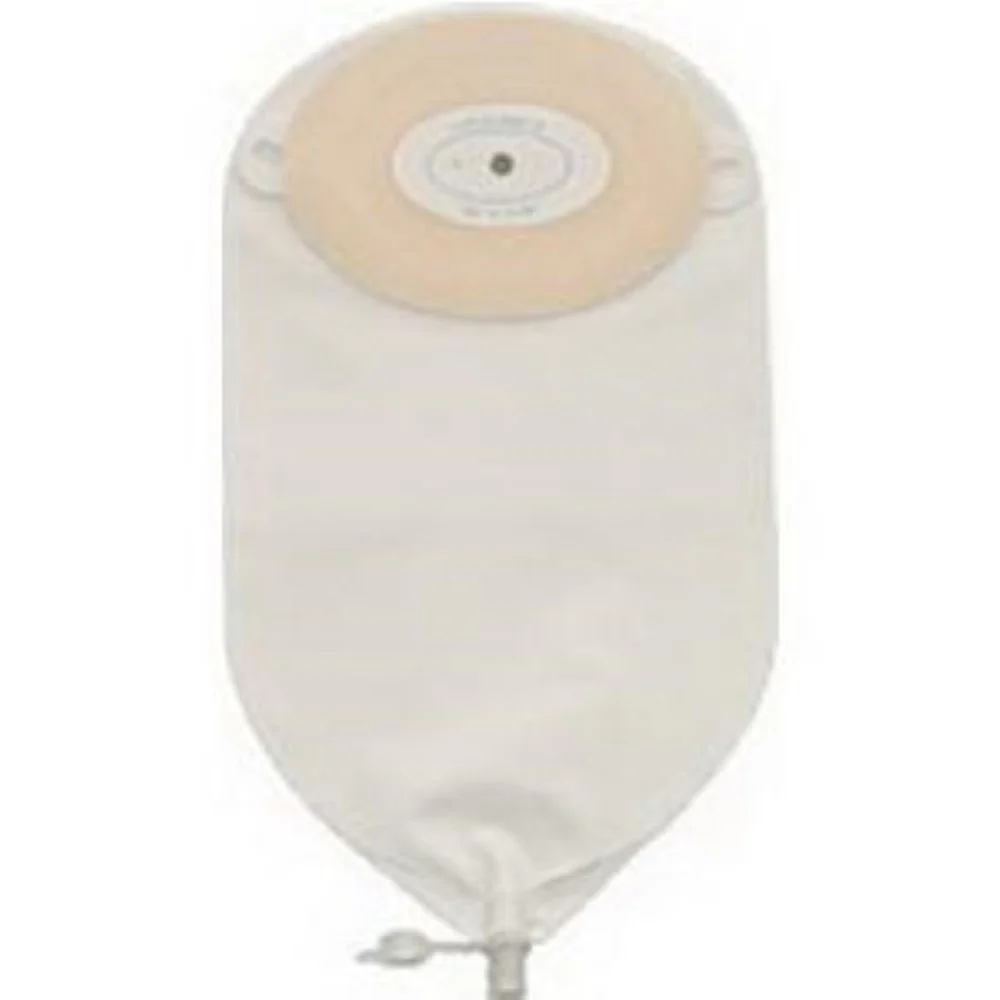 Nu-Hope 1 Piece Post-Op Adult Urinary Pouch Cut-to-Fit Deep Convex Oval, 1" Length, 5-3/4" Width