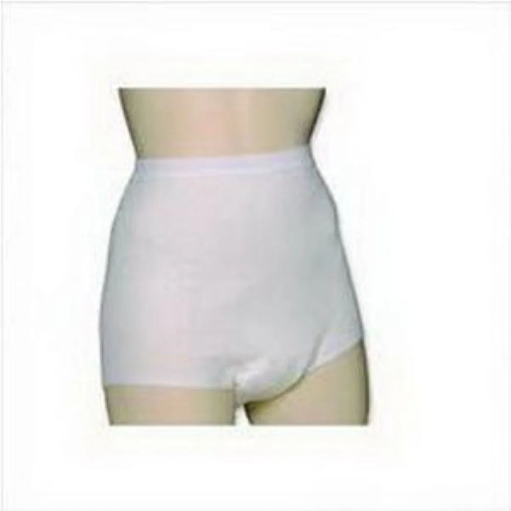 Salk HealthDri Light & Dry One Piece Bladder Protection for Daytime Bladder Control Panties for Waistomen Small, White, 22" to 25" Waist, Reusable