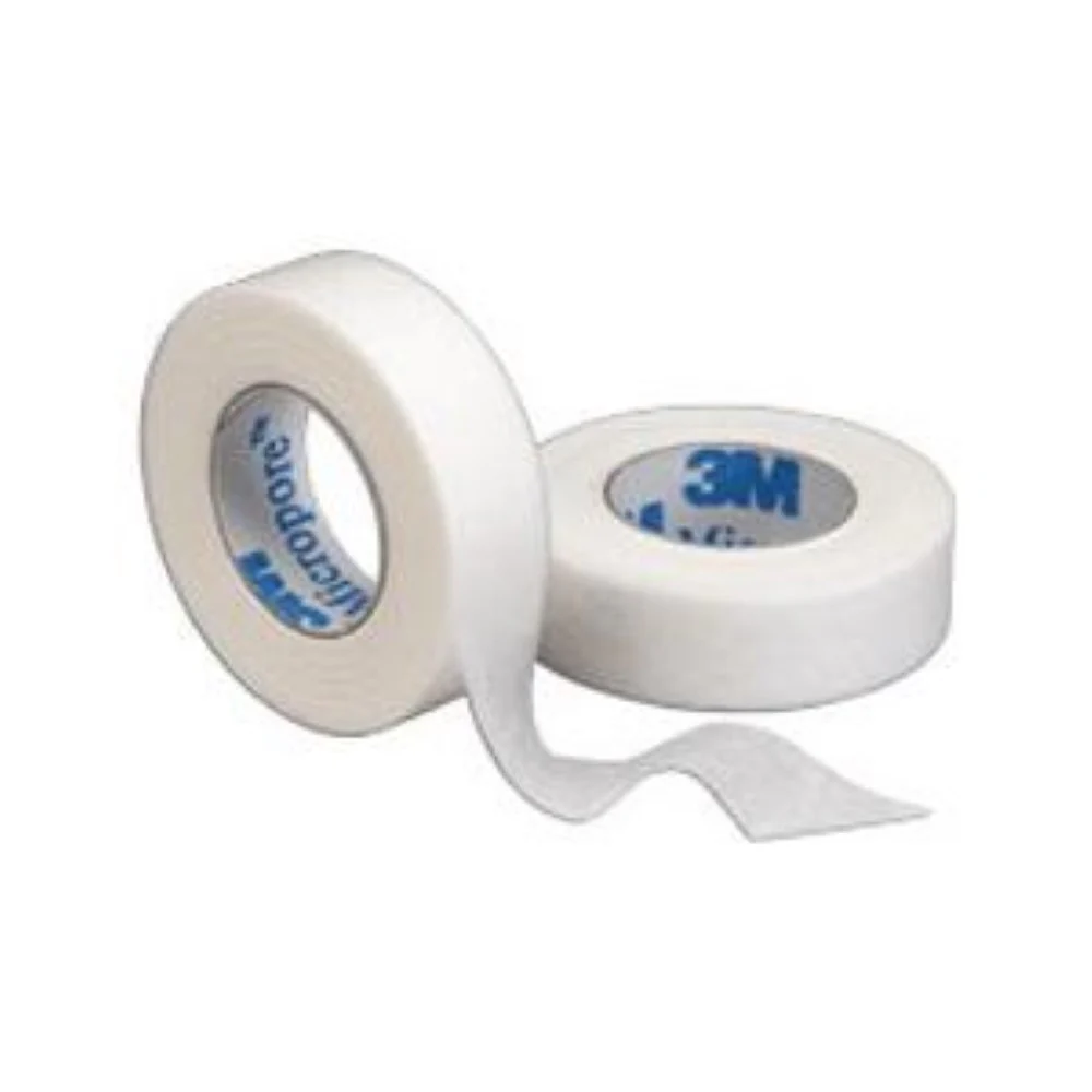 3M Micropore Standard Hypoallergenic Paper Surgical Tape with Rayon Backing, White, Latex-Free 1/2" x 10 yds