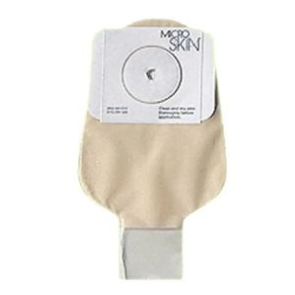 Cymed Platinum One-piece Drainable Pouch Pre-cut MicroSkin Adhesive Barrier and Thick MicroDerm Plus Washer 1-3/8" Stoma Opening, 11" L, Clear, Odor-proof Film, Comfort Backing, Latex-free