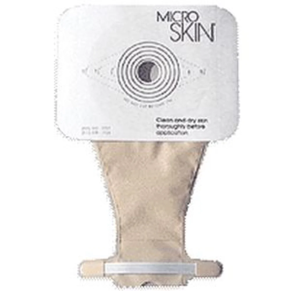 One-Piece Pediatric Drainable Pouch with Plain Barrier 1-3/4" Stoma Opening